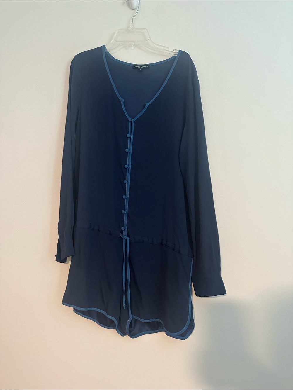 David Lerner silk blend romper
